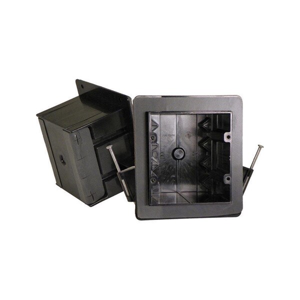 Keen Electrical Box, 36 cu in, Vapor Proof Box Type, 2 Gangs, PVC, Square Shape KE881884 - main